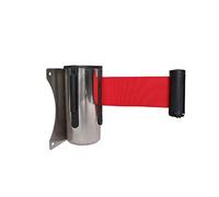 OUdini Barrera Retráctil de la Correa, Control de Multitudes de Las Barreras de la Cola de la Seguridad Del Soporte de la Pared con la Caja de Acero Inoxidable/2Pcs/6.5Ft/2M