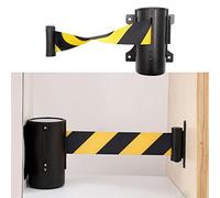 OUdini Cinturón de Barrera Retráctil de 2/3/5M, Cinta de Control de Multitudes de Cuerda de Barrera Montada en la Pared, para Oficinas de Cola de Puntal Y Áreas Públicas/3M