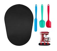 Oudizz Kitchen Appliance set Alfombrillas Deslizantes para Batidora de Pie KitchenAid y 2 Espátulas de Silicona para Cocinar - Alfombrillas Deslizantes Compatibles con Batidora de 5-6 cuartos