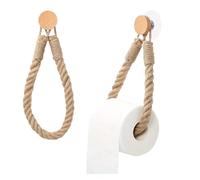 OUDQFCJ 1 pieza Soporte Rollo Papel Higienico de Cuerda de Cáñamo, Porta Papel Higienico Mural, Portarollos de Pared Vintage, Portarrollos Papel, para Inodoro Baño Hogar Hotel