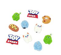 OUDQFCJ 10 piezas adornos para zapatos, accesorios crocs, charms, pins, sandalias de zueco, modelo pequeño de monstruo, zapatos y pulseras de niñas, regalos de fiesta