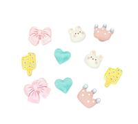 OUDQFCJ 10 piezas Adornos para zapatos, Estilo conejo, Adornos crocs, crocs pins para crocs, crocs charms, Jibbitz crocs, Zapatos y pulseras de niñas, Regalos de fiesta