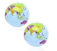 OUDQFCJ 2 Pcs Globo del Mundo Inflable Mapa Terráqueo Hinchable para Profesor y Juego en la Playa