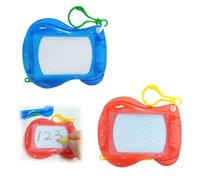 OUDQFCJ 2 Pcs mini pizarras de dibujo magnéticas borrables tamaño de viaje tablero de dibujo de graffiti con bolígrafo para niños regalos de cumpleaños día del niño bolsas de regalo