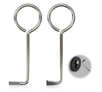 OUDQFCJ 2 PCS Set Profesional de Llaves Universales, Llave Maestra para Abrir Puertas, Herramienta de Apertura para Puertas Interiores, Juego para Cerrajería Profesional (Material de Acero Inoxidable)