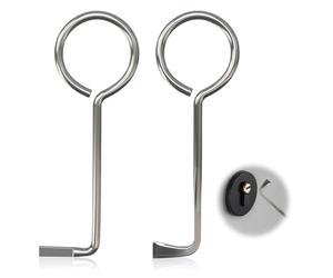 OUDQFCJ 2 PCS Set Profesional de Llaves Universales, Llave Maestra para Abrir Puertas, Herramienta de Apertura para Puertas Interiores, Juego para Cerrajería Profesional (Material de Acero Inoxidable)