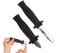 OUDQFCJ 2 Pcs Telescópicos de Plástico, Cuchillo de Broma, Falsos Retráctiles Desaparecidos, Dagas con Hoja de Plástico, Prop de Broma de Halloween, Ideales para Halloween, Cosplay, Bromas, El Puñal
