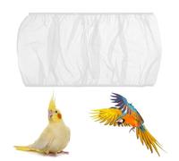 OUDQFCJ 2 Piezas Cubierta de Red Universal Suave para Jaula de Pájaros, Receptor de Semillas, Cubierta Elástica para Ventilación a Prueba de Polvo (Jaulas Redondas y Cuadradas)