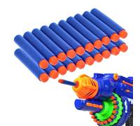 OUDQFCJ 20 piezas Dardos de Espuma para Nerf Elite Blasters 7,2 cm para Pistolas de Juguete Municiones de Recarga para Niños Compatible con Nerf N-Strike Azul