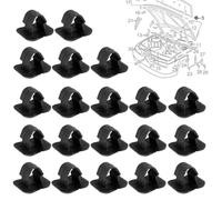 OUDQFCJ 20 piezas de almohadilla para coche, Tapón de cubierta aislante, Varilla de soporte, Matte Clips Seat, aislamiento Pad, auto campana hebilla de plástico sujetador retenedor, De Plástico