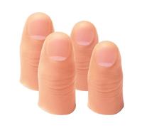 OUDQFCJ 4 Pcs Dedos Mágicos para Trucos de Magia, Dedos Artificiales para Ilusiones, Accesorios de Magia para Fiestas y Espectáculos