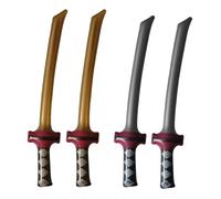 OUDQFCJ 4 Pcs Espadas Ninja para Niños, Decoración de Cumpleaños Ninja, Regalos para Fiestas Infantiles, Detalles para Cumpleaños Temáticos Ninja