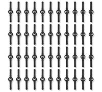 OUDQFCJ 40 piezas cuchillas de repuesto de plástico para desbrozadora y cortacésped, recambios y repuestos desbrozadora, accesorios de herramientas de jardín para cortadora césped (14 cm) (Negro)