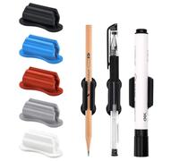 OUDQFCJ 5 Piezas Porta Bolígrafos Adhesivo, Organizador de Escritorio, Soporte para Plumas y Plumier, de Silicona para Pared y Portapapeles, Marcadores, Accesorios de Oficina (de Cinco Colores)