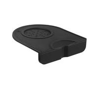 OUDQFCJ Alfombrilla Anti Deslizante para Tampers de Café Espresso con Cepillo de Limpieza, Soporte para Tamper, Herramienta para Baristas, Hogar Cocina Bar Cafetería (140x120x20 mm)