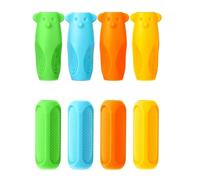 OUDQFCJ Ayuda de escritura para bolígrafo infantil 8PCS soporte para bolígrafos para niños agarre de silicona soporte para lápices soporte de silicona soporte para bolígrafos para zurdos o