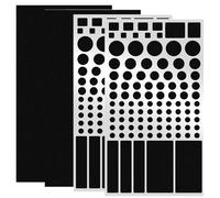 OUDQFCJ Lámina para Oscurecer, Edición Negra, 4 Unidades, Cobertura LED para Router, Oscurecedor, Pegatina de Luz, Película, Lámpara, Cubierta LED, para Televisión, Regulación del 60% (2 Modelos)