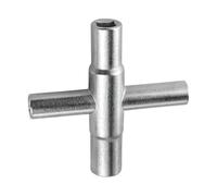 OUDQFCJ Llave cuadrada, 4 vías, dimensiones interiores 6,5 mm/7 mm/8 mm/9 mm, llave de ventilación, llave de armario para caja eléctrica, gas, agua, contador de electricidad, caja de armario