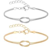 OUDQFCJ Pulsera y Pareja, Pulseras para Amistad y Relación, Acero Inoxidable