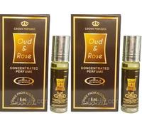 OudRose Concentrated Perfume Oil Roll-On 6ml (Pack of 2) | Long-Lasting Alcohol-Free Fragrance for Men & Women
