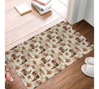 Oudrspo Alfombras de baño con Estampado de Botas Vaqueras Vintage, Lavables a máquina, alfombras de Ducha para baño, alfombras de baño Antideslizantes y absorbentes de 16x24 Pulgadas.