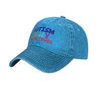 Oudrspo Autism is My Super Power Cap Adulto Ajustable Classic Casquette Denim Cap Sombrero para Exteriores
