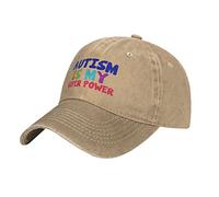 Oudrspo Autism is My Super Power Cap Adulto Ajustable Classic Casquette Denim Cap Sombrero para Exteriores