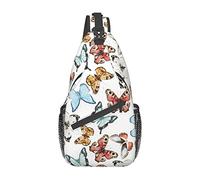 Oudrspo Bandera Americana Abstracción Bolsas Cruzadas Mujeres Hombres Cruz Pecho Bolsa Ajustable Sling Mochila Bolsa De Hombro Para Ciclismo Viajes Deporte Senderismo