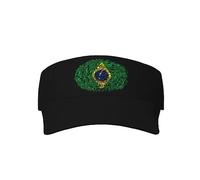 Oudrspo Bandera Brasileña de Brasil Deporte Vacío Superior Gorra de Béisbol Gorras de Protección UV Ajustable Sombrero de Golf para Mujeres Hombres 10 Multicolor