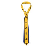 Oudrspo Bandera de Barbados. Corbata de traje para hombre estampada. Corbata de negocios para hombre adulto, adecuada para reuniones cotidianas y otras ocasiones.