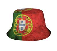 Oudrspo Bandera de Portugal 01 Sombrero de Cubo de Portugal Sombrero de Pescador de Portugal Sombreros de Sol Bandera de Portugal Gorras Sombreros portugueses para Mujeres y Hombres