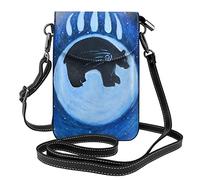Oudrspo Bear Clan Native American Small Crossbody Bags Leather Cell Phone Purse Wallet For Women Girl