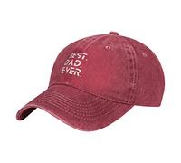 Oudrspo Best Dad Ever Día del Padre I Love My Dad Hat Ajustable Hombres Mujeres Unisex Gorra de béisbol Algodón Lavado Denim