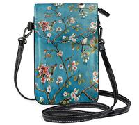 Oudrspo Bird on The Branch Crossbody Phone Purse Small Mini Shoulder Bag Cell Phone Pouch Leather Wallet Best Gift for Valentines Day,Anniversary,Birthdays