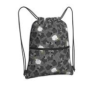 Oudrspo Black Sheep Spring Fling mochila con cordón, mochila con cordón y cremallera, mochila deportiva para gimnasio, viaje, Yoga, mochila para hombres y mujeres