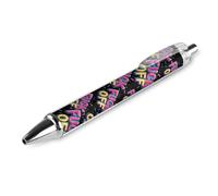 Oudrspo Bolígrafo retráctil Fuck Off de 0,5 mm, escritura suave, tinta negra, accesorio para tomar notas en la oficina, 1 unidad