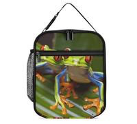 Oudrspo Bolsas térmicas para el almuerzo Red Eyed Tree Frog | Lonchera para hombres y mujeres | Bolsa térmica para el almuerzo | Bolsas reutilizables para el trabajo, la oficina, picnics y viajes
