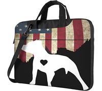 Oudrspo Bolso bandolera para portátil Love Pitbull Notebook Bolsa de transporte para portátil Funda
