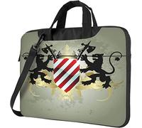Oudrspo Bolso bandolera para portátil Medieval Gold Lion Accent Angle Arms Notebook Laptop Protect Case Pouch