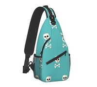 Oudrspo Bolsos bandolera para hombre y mujer, con diseño de calavera, para viajes al aire libre, correr, bolsos cruzados casuales de moda