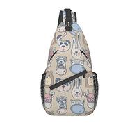 Oudrspo Bolsos cruzados con diseño de calavera para mujer y hombre, bolsa cruzada en el pecho, mochila con eslinga ajustable, bolso de hombro para viajes en bicicleta, deporte, senderismo