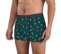 Oudrspo Bóxers para Hombre: Ropa Interior Masculina, cómoda, Transpirable y con Estampado de matemáticas.