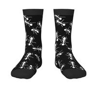 Oudrspo Calcetines 3D divertidos con diseño de hormiga blanca para adultos, mujeres, hombres, adolescentes, regalos para niños y bebés