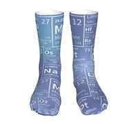 Oudrspo Calcetines de tobillo suaves para hombre con tabla periódica química, calcetines deportivos de algodón divertidos para mujer