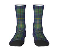 Oudrspo Calcetines Platt Tartan para hombre y mujer, calcetines de vestir deportivos atléticos para hombre y mujer