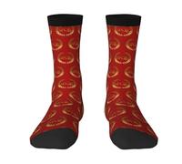 Oudrspo Calcetines unisex de la bandera del Imperio Romano Calcetines clásicos de media pantorrilla para deportes al aire libre Calcetines casuales para correr