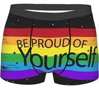 Oudrspo Calzoncillos bóxer Coloridos Rainbow Pride para Hombre, Ropa Interior, bañadores Transpirables elásticos, Pantalones Cortos Grandes
