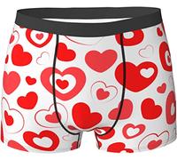Oudrspo Calzoncillos Tipo bóxer Love para Hombre, Calzoncillos Tipo bóxer Que absorben la Humedad