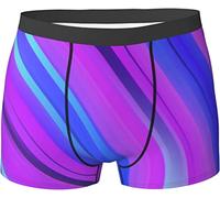 Oudrspo Calzoncillos Tipo bóxer para Hombre, Color Morado, Que absorben la Humedad