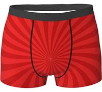 Oudrspo Calzoncillos Tipo bóxer para Hombre, Color Rojo, Que absorben la Humedad, Calzoncillos Tipo bóxer, cómodos, Suaves